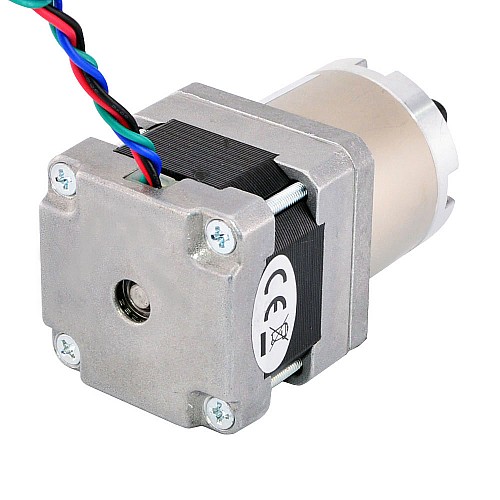 Nema 16 Step Motor Bipolar L=34mm Dişli Oranı 14:1 Planet Dişli Kutusu