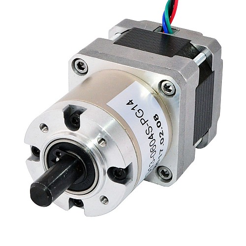 Nema 16 Step Motor Bipolar L=34mm Dişli Oranı 14:1 Planet Dişli Kutusu