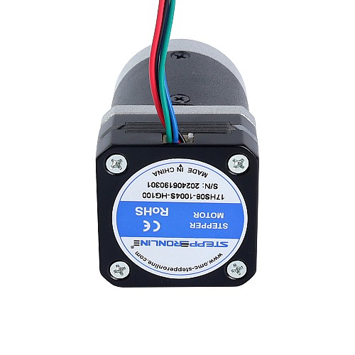 CN Satışta - Nema 17 Bipolar Step Motor Dişli Oranı 100:1 Planet Dişli Kutusu Çıkış Torku 10Nm(1416.12oz.in)