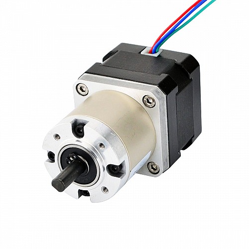 Nema 17 Step Motor Bipolar L=34mm Dişli Oranı 27:1 Planet Dişli Kutusu