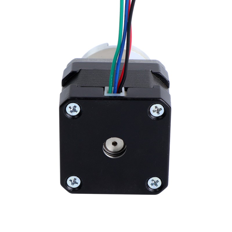 Nema 17 Step Motor Bipolar L=34mm Dişli Oranı 5:1 Planet Dişli Kutusu 300mm Kablo ve Konnektör ile