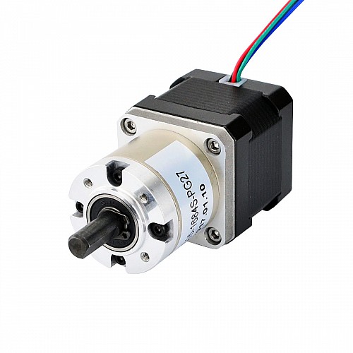 Nema 17 Step Motor Bipolar L=40mm Dişli Oranı 27:1 Planet Dişli Kutusu