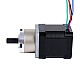 Nema 17 Step Motor Bipolar L=48mm Dişli Oranı 5:1 Planet Dişli Kutusu