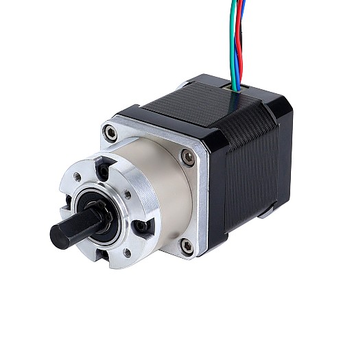 Nema 17 Step Motor Bipolar L=48mm Dişli Oranı 5:1 Planet Dişli Kutusu