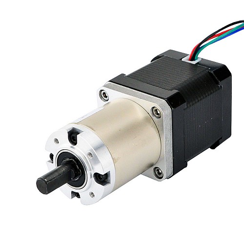 Nema 17 Step Motor Bipolar L=48mm Dişli Oranı 51:1 Planet Dişli Kutusu