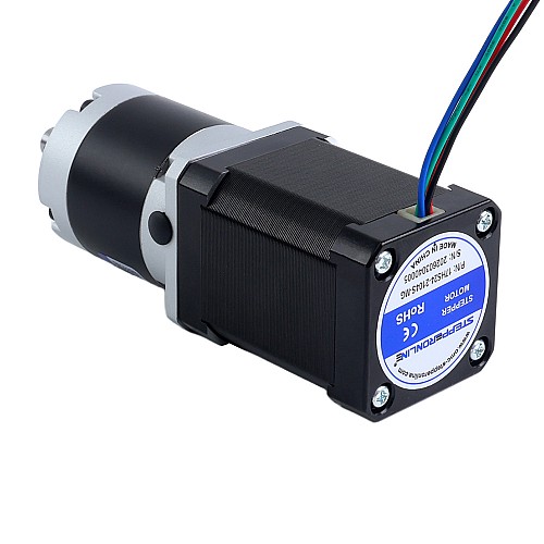 Nema 17 Step Motor Bipolar L=60mm Dişli Oranı 100:1 MG Serisi Planet Dişli Kutusu - 17HS24-2104S-MG100 | StepperOnline