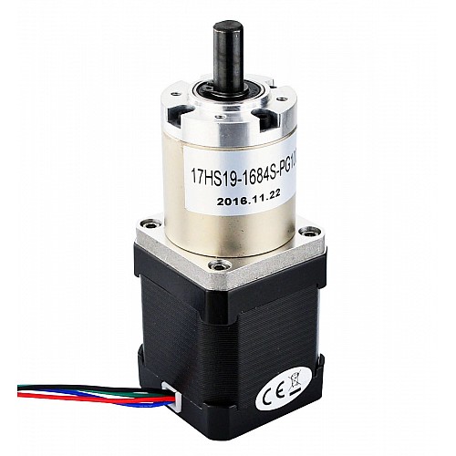 Nema 17 Step Motor Bipolar L=48mm Dişli Oranı 100:1 Planet Dişli Kutusu