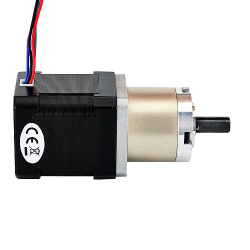 Nema 17 Step Motor Bipolar L=48mm Dişli Oranı 19:1 Planet Dişli Kutusu