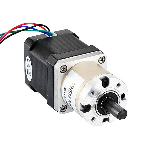 Nema 17 Step Motor Bipolar L=48mm Dişli Oranı 27:1 Planet Dişli Kutusu