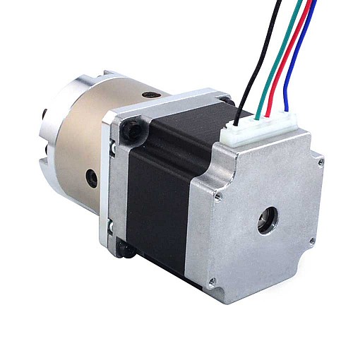 Nema 23 Step Motor Bipolar L=56mm Dişli Oranı 4:1 Planet Dişli Kutusu ve Pim Konnektörü ile Nema 23 Step Motor Bipolar L=56mm Dişli Oranı 4:1 Planet Dişli Kutusu ve Pim Konnektörü ile