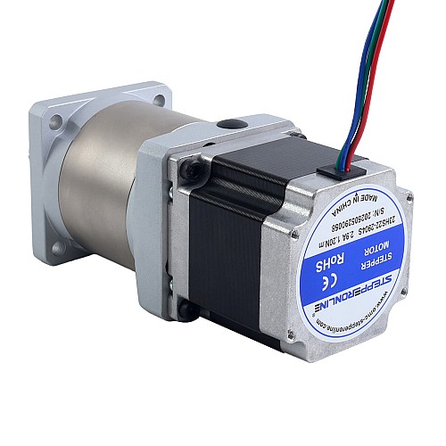 Nema 23 Step Motor Bipolar L=54,5mm Dişli Oranı 50:1 EG Serisi Planet Dişli Kutusu - 23HS22-2904S-EGS50 | StepperOnline