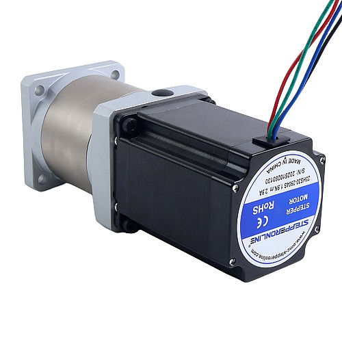 Nema 23 Step Motor Bipolar L=76,5mm Dişli Oranı 50:1 EG Serisi Planet Dişli Kutusu - 23HS30-2904S-EGS50 | StepperOnline