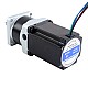 Nema 23 Step Motor L=76,5 mm Dişli Oranı 4:1 MG Serisi Planet Dişli Kutusu - 23HS30-2904S-MG4 | StepperOnline