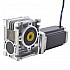 Nema 23 Step Motor L=113mm Dişli Oranı 20:1 Sonsuz Dişli Kutusu NMRV30 Sonsuz Dişli Hız Düşürücü