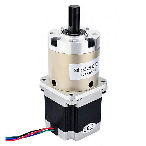 Nema 23 Step Motor Bipolar L=56mm Dişli Oranı 15:1 Planet Dişli Kutusu