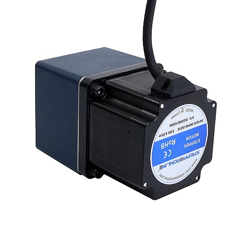 Nema 34 Step Motor L=76mm Dişli Oranı 10:1 Düz Dişli Kutusu