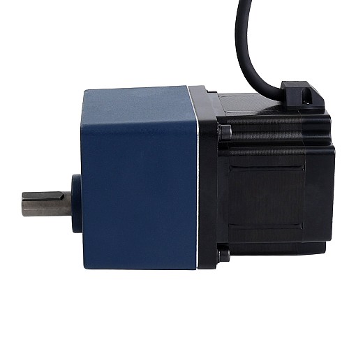 Nema 34 Step Motor L=76mm Dişli Oranı 50:1 Düz Dişli Kutusu
