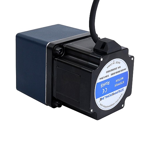 Nema 34 Step Motor L=76mm Dişli Oranı 50:1 Düz Dişli Kutusu