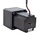 Nema 34 Bipolar Step Motor L=97mm Arka Şaft ve Dişli Oranı 13:1 Mahmuzlu Şanzıman