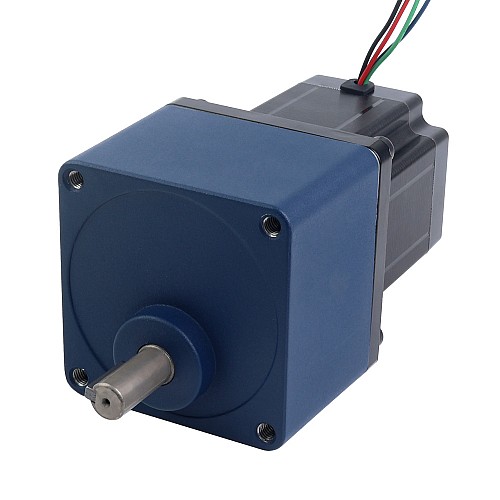 Nema 34 Step Motor Bipolar L=98mm Arka Şaft ve Dişli Oranı 20:1 Mahmuzlu Şanzıman
