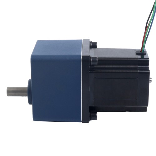 Nema 34 Step Motor Bipolar L=98mm Arka Şaft ve Dişli Oranı 20:1 Mahmuzlu Şanzıman