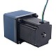 Nema 34 Step Motor Bipolar L=98mm Arka Şaft ve Dişli Oranı 20:1 Mahmuzlu Şanzıman