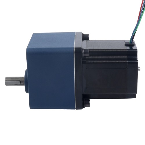 Nema 34 Step Motor Bipolar L=98mm Arka Şaft ve Dişli Oranı 9:1 Mahmuzlu Şanzıman