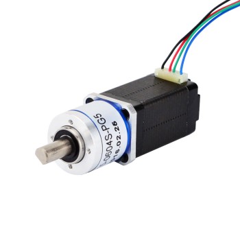 Nema 8 Step Motor Bipolar L=38mm Dişli Oranı 5:1 Planet Dişli Kutusu