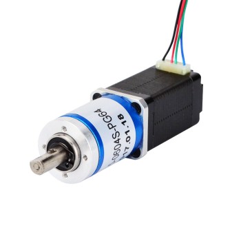 Nema 8 Step Motor Bipolar L=38mm Dişli Oranı 64:1 Planet Dişli Kutusu