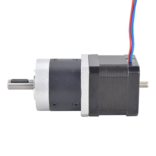 Nema 17 Çift Şaftlı Adım Motoru L=39mm Dişli Oranı 10:1 Yüksek Hassasiyetli Planet Dişli Kutusu 9,5mm Arka Şaft Uzunluğu Nema 17 Çift Şaftlı Adım Motoru L=39mm Dişli Oranı 10:1 Yüksek Hassasiyetli Planet Dişli Kutusu 9,5mm Arka Şaft Uzunluğu