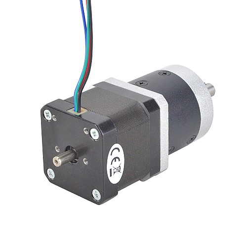 Nema 17 Çift Şaftlı Adım Motoru L=39mm Dişli Oranı 10:1 Yüksek Hassasiyetli Planet Dişli Kutusu 9,5mm Arka Şaft Uzunluğu Nema 17 Çift Şaftlı Adım Motoru L=39mm Dişli Oranı 10:1 Yüksek Hassasiyetli Planet Dişli Kutusu 9,5mm Arka Şaft Uzunluğu