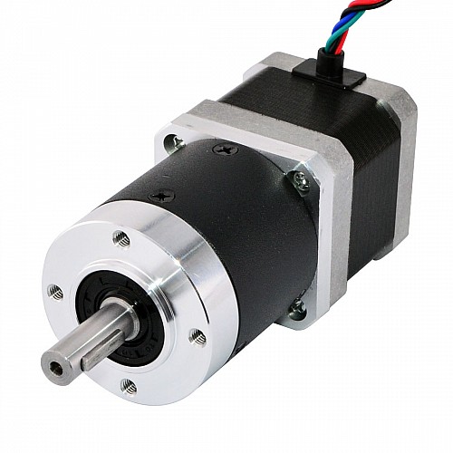 Nema 17 Step Motor L=39mm Dişli Oranı 100:1 Yüksek Hassasiyetli Planet Dişli Kutusu