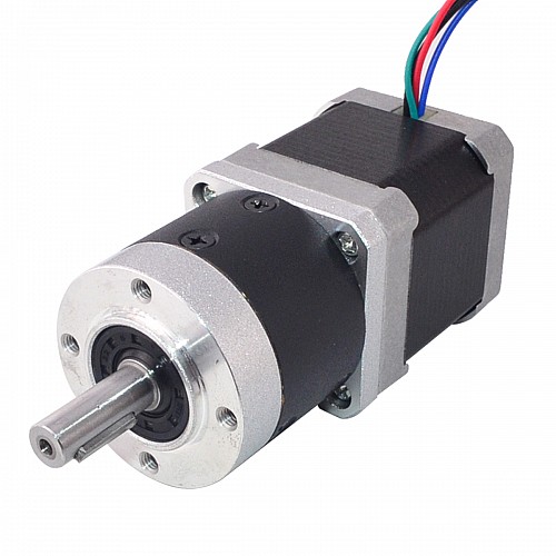 Nema 17 Step Motor L=48mm Dişli Oranı 10:1 Yüksek Hassasiyetli Planet Dişli Kutusu