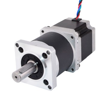 Nema 23 Step Motor L=55mm Dişli Oranı 5:1 Yüksek Hassasiyetli Planet Dişli Kutusu
