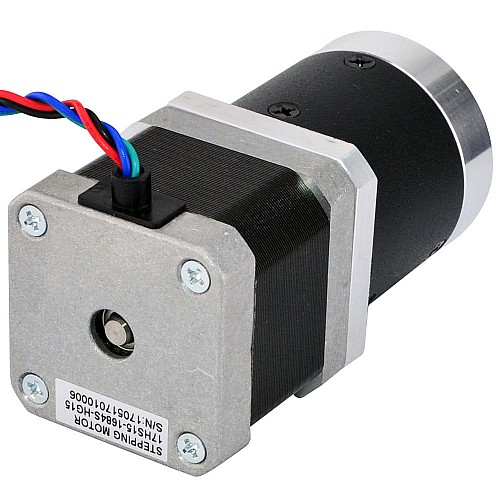 Nema 17 Step Motor L=39mm Dişli Oranı 15:1 Yüksek Hassasiyetli Planet Dişli Kutusu