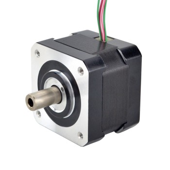 Nema 17 İçi Boş Şaftlı Adım Motoru Bipolar 0,25 Nm (35,4 oz.in) 1,5 A 42x42x33,8 mm