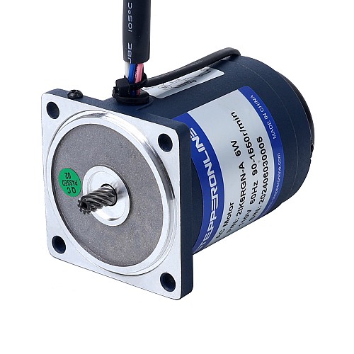 6W 110VAC 60Hz 0,45-7,75RPM 3,00Nm (424,83oz.in) Flanşlı 60mm Mahmuzlu Şanzıman Tek Fazlı AC Değişken Hızlı Motor 6W 110VAC 60Hz 0,45-7,75RPM 3,00Nm (424,83oz.in) Flanşlı 60mm Mahmuzlu Şanzıman Tek Fazlı AC Değişken Hızlı Motor