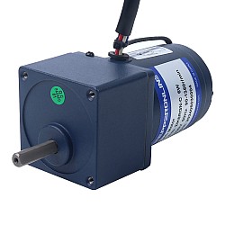 6W 110VAC 60Hz 30-516.67RPM 0.09Nm(12.75oz.in) Flanşlı 60mm Mahmuzlu Şanzıman Tek Fazlı AC Değişken Hızlı Motor