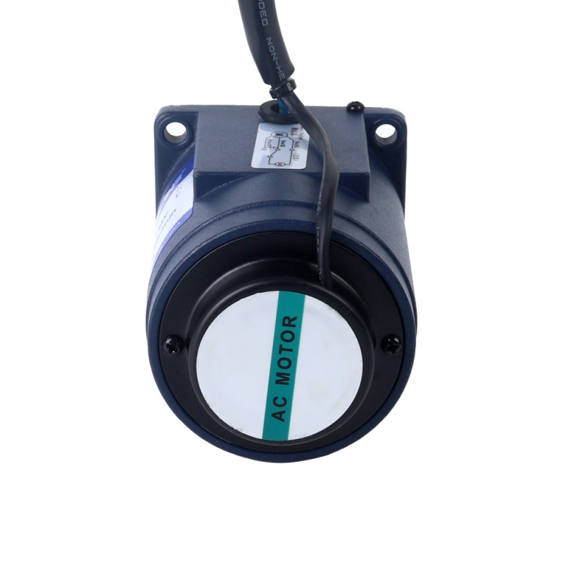 15W 220VAC 50Hz 30-450RPM 0,30Nm (42,48oz.in) Flanşlı 70mm Mahmuzlu Şanzıman Tek Fazlı AC Değişken Hızlı Motor