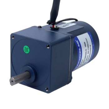 Almanya İndirimde - 15W 220VAC 50Hz 0,45-6,75RPM Flanşlı 70mm Mahmuzlu Şanzıman Tek Fazlı AC Değişken Hızlı Motor