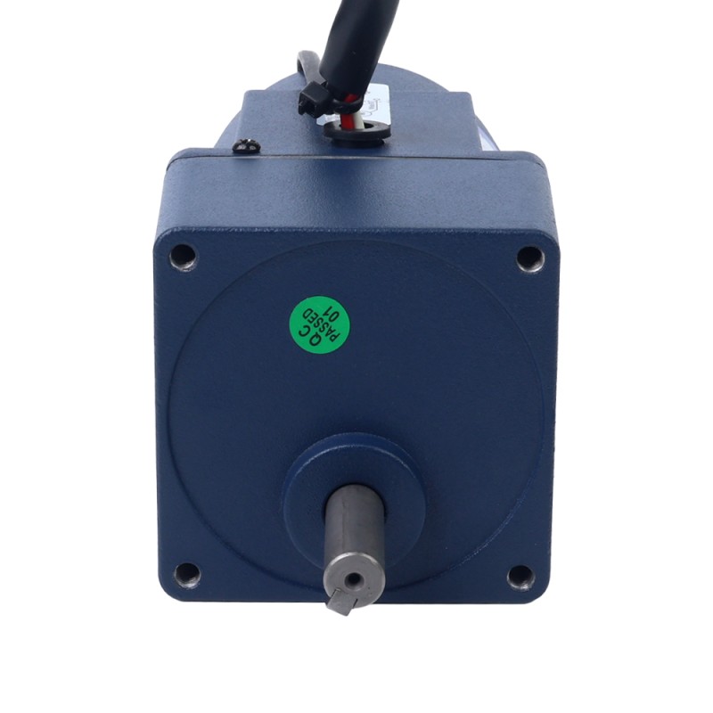 15W 220VAC 50Hz 30-450RPM 0,30Nm (42,48oz.in) Flanşlı 70mm Mahmuzlu Şanzıman Tek Fazlı AC Değişken Hızlı Motor