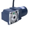 25W 110VAC 60Hz 3-51.67RPM 3.90Nm (552.28oz.in) Flanşlı 80mm Dik Açılı Şanzıman Tek Fazlı AC Değişken Hızlı Motor