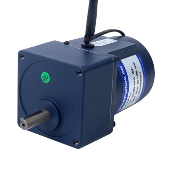 Almanya İndirimde - 25W 220VAC 50Hz 0,45-6,75RPM Flanşlı 80mm Mahmuzlu Şanzıman Tek Fazlı AC Değişken Hızlı Motor