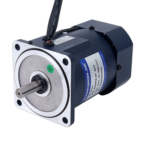 60W 110VAC 60Hz 90-1550RPM 0,36Nm (50,98oz.in) Flanşlı 90mm Tek Fazlı AC Değişken Hızlı Motor