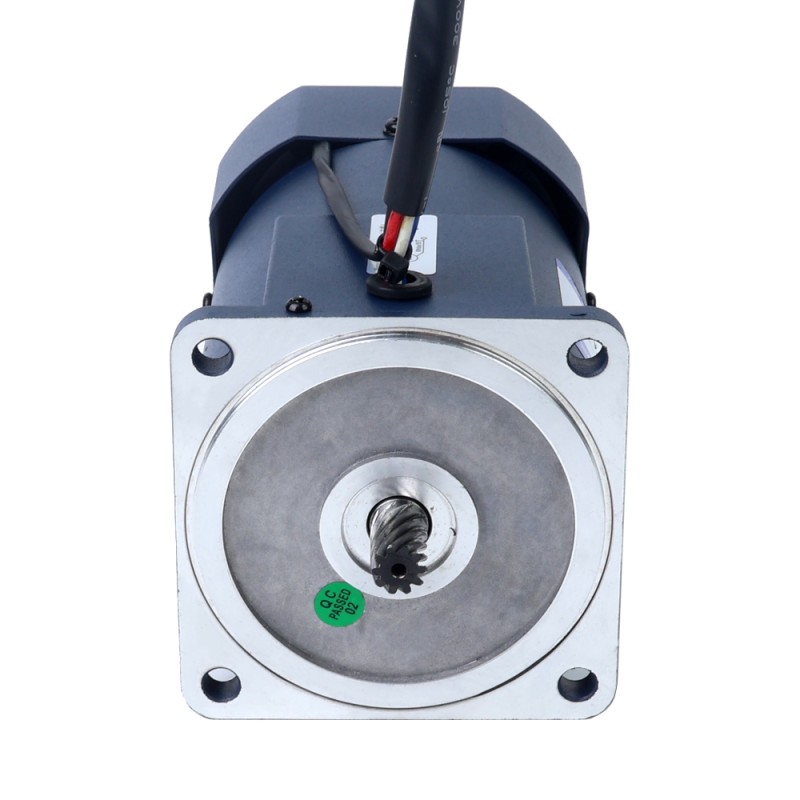 120W 110VAC 60Hz 1,8-31RPM 20,00Nm (2832,23oz.in) Flanşlı 90mm Mahmuzlu Şanzıman Tek Fazlı AC Değişken Hızlı Motor