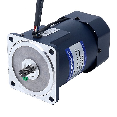 120W 220VAC 50Hz 9-135RPM 7,29Nm (1032,35oz.in) Flanşlı 90mm Mahmuzlu Şanzıman Tek Fazlı AC Değişken Hızlı Motor 120W 220VAC 50Hz 9-135RPM 7,29Nm (1032,35oz.in) Flanşlı 90mm Mahmuzlu Şanzıman Tek Fazlı AC Değişken Hızlı Motor