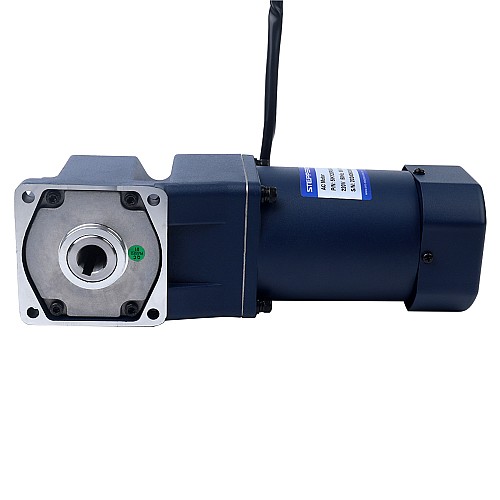 120W 220VAC 50Hz 9-135RPM 6,20Nm (877,98oz.in) Flanşlı 90mm Dik Açılı Şanzıman Tek Fazlı AC Değişken Hızlı Motor 120W 220VAC 50Hz 9-135RPM 6,20Nm (877,98oz.in) Flanşlı 90mm Dik Açılı Şanzıman Tek Fazlı AC Değişken Hızlı Motor