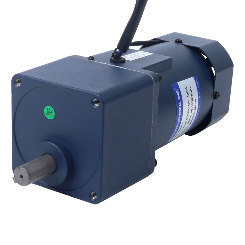 120W 110VAC 60Hz 1,8-31RPM 20,00Nm (2832,23oz.in) Flanşlı 90mm Mahmuzlu Şanzıman Tek Fazlı AC Değişken Hızlı Motor
