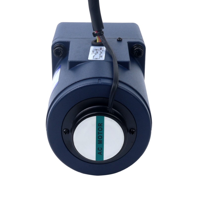 40W 220VAC 50Hz 3-45RPM 6,43Nm (910,56oz.in) Flanşlı 90mm Mahmuzlu Şanzıman Tek Fazlı AC Değişken Hızlı Motor