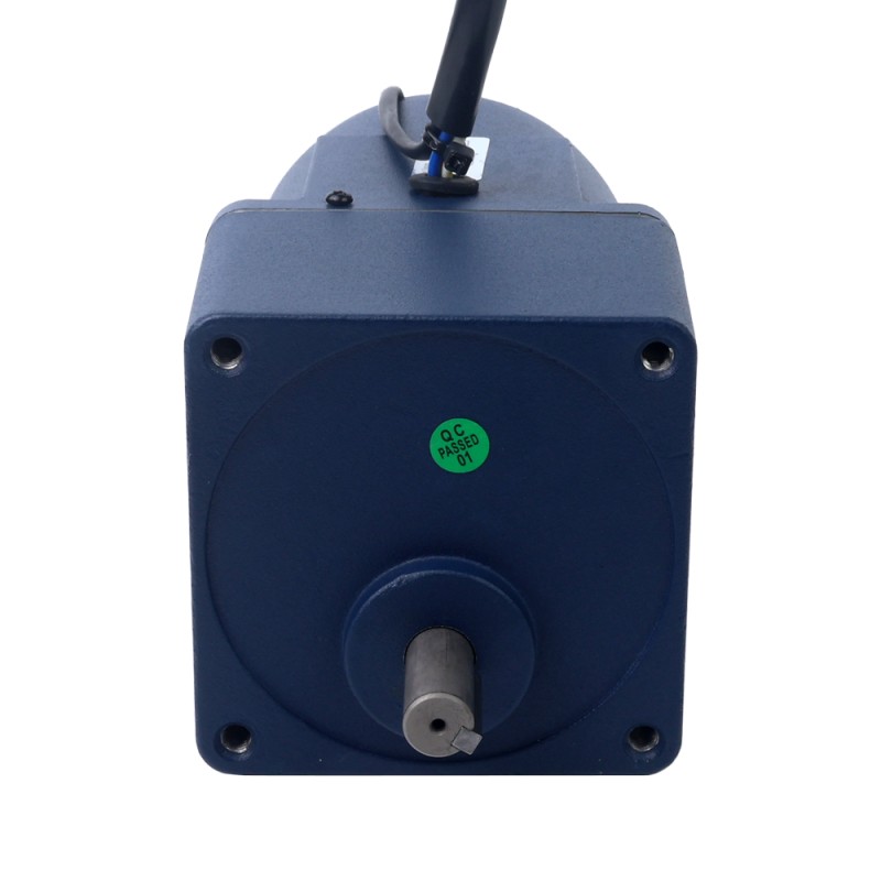 40W 220VAC 50Hz 3-45RPM 6,43Nm (910,56oz.in) Flanşlı 90mm Mahmuzlu Şanzıman Tek Fazlı AC Değişken Hızlı Motor